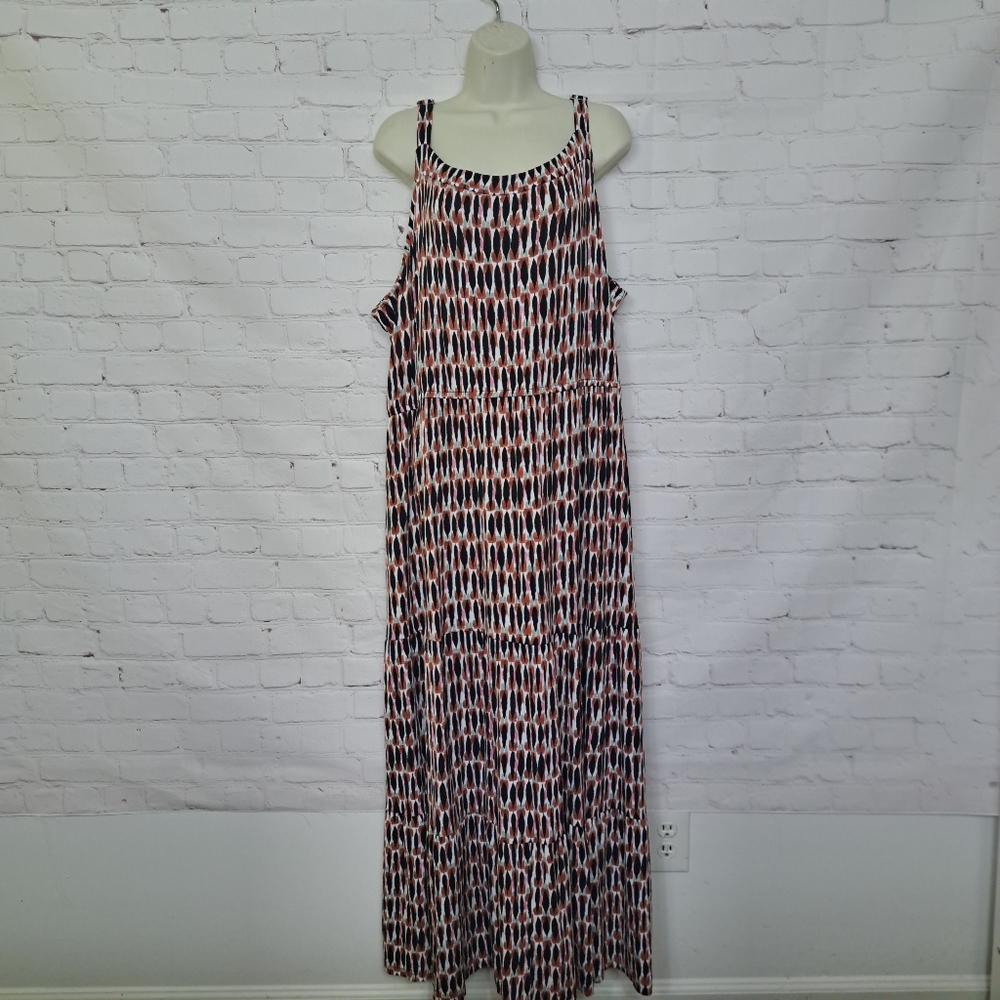 Lane Bryant Ultrasoft Comfy Tiered Dress Size 26/28 - Picture 2 of 13